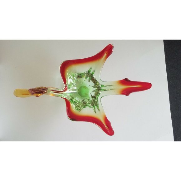 Vintage Murano Art Glass Duck in flight Dish Bowl Figurine 13" long - Picture 6 of 10